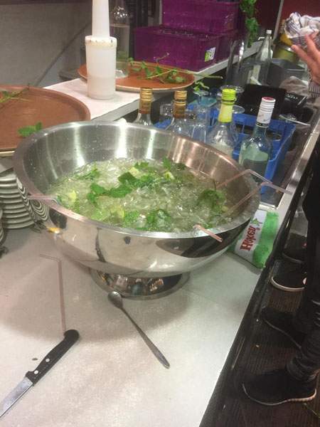 Cocktail de menthe Le Calvados Dieppe