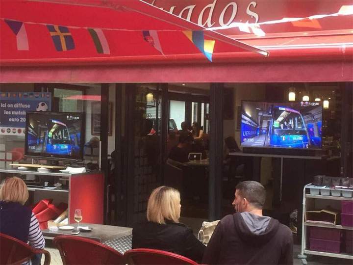 La terrasse du restaurant Le Calvados Dieppe