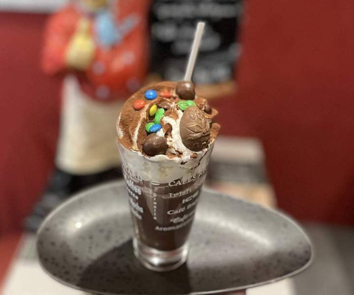 Milkshake chocolat Le Calvados Dieppe