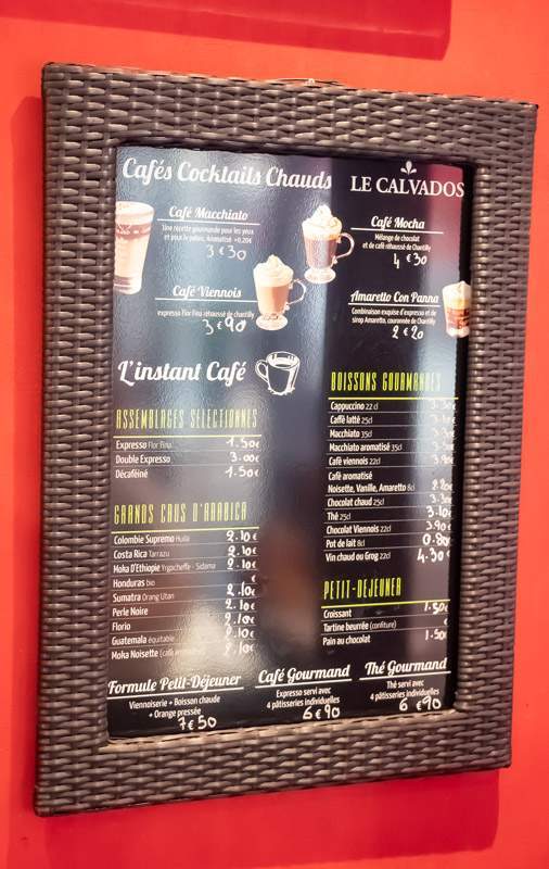 Boissons chaudes au menu Dieppe