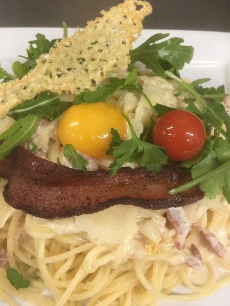Pâtes à la Carbonara Le Calvados dieppe