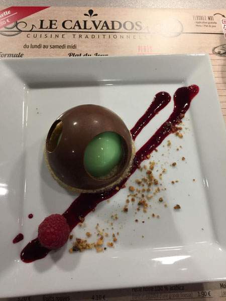 Délicieux dessert Le Calvados Dieppe